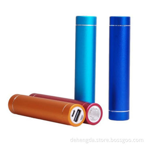 Portable Cylinder 2,600mAh Power Bank, Metal Tube Powerbank